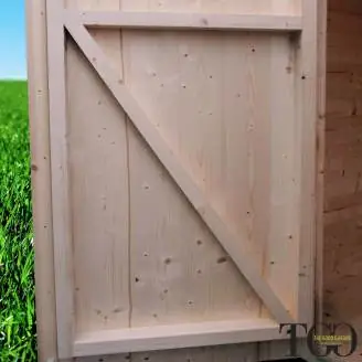 Caseta de madera 1,5x1,5 m Gato para herramientas con puerta ventana simple 146x146 cm