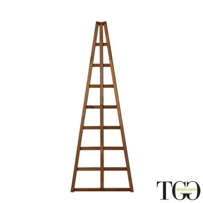 Barbacoa exterior de madera piramidal Hortus Castaño 60 x 150 cm Pack de 2