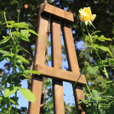 Barbacoa exterior de madera piramidal Hortus Castaño 60 x 150 cm Pack de 2