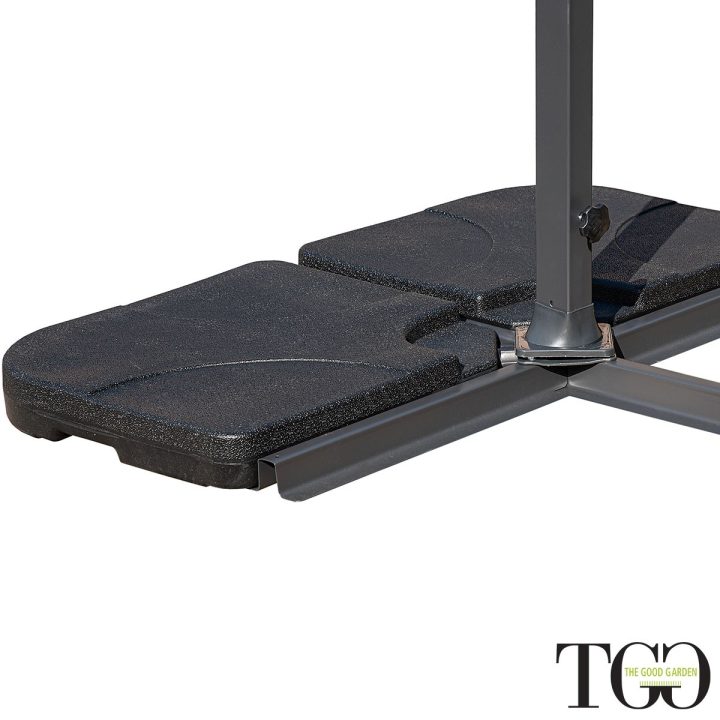 Sombrilla de aluminio inclinable 3x3 Positano