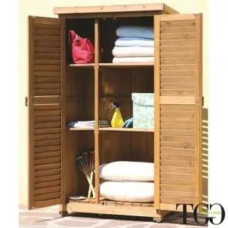 Mueble de madera para exterior Útil 3 - 87x45x1600 Cm