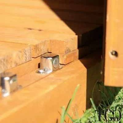 Mueble de madera para exterior Útil 3 - 87x45x1600 Cm