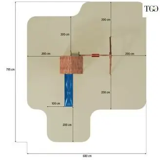 Tobogán y columpio de madera blanco Fungoo® Carol 2 para jardín