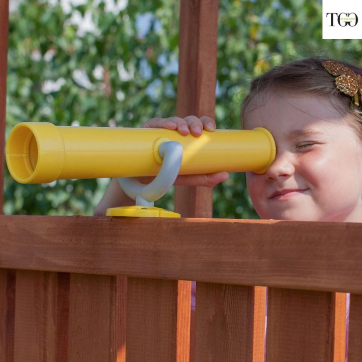 Casa de madera con tobogán MOVE MySIDE Juego de jardín de madera