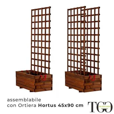 Barbacoa de madera para exterior Hortus color castaño 90 x 180 cm