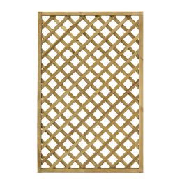Rejilla de madera impregnada en autoclave Malla diagonal Trendy 120x180 cm Color natural