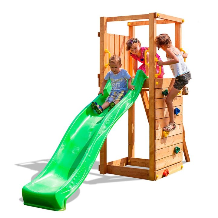 Tobogán de madera para jardín Fungoo Tip Top de 334 x 205 cm