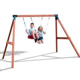Columpio de madera Fungoo FLY 2.0, juguete de jardín de madera