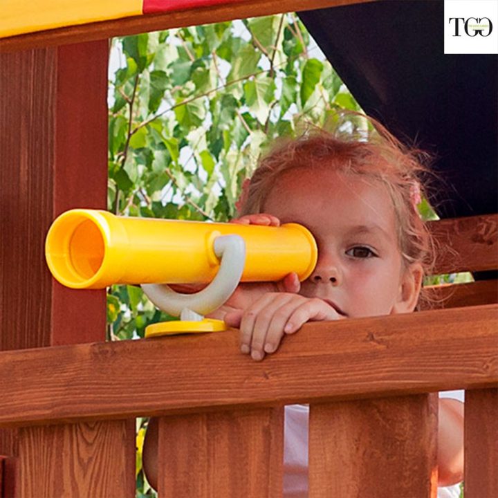 Parque infantil con columpio y casa de setas FLOPPI juegos de jardín de madera