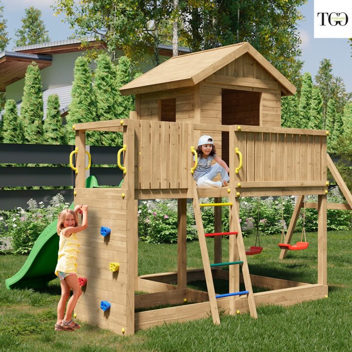 Casa deslizante de madera GALAXY L2S Fungoo Slide House
