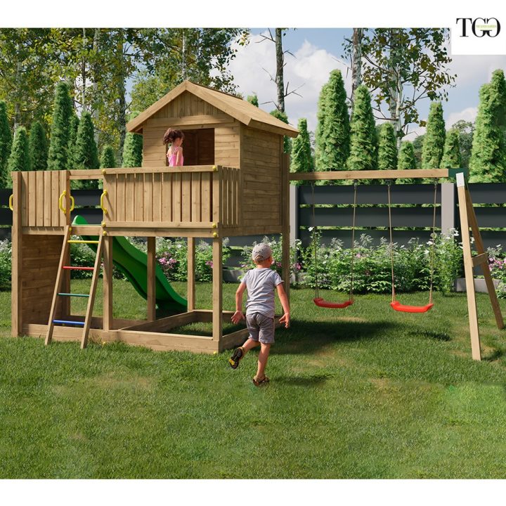 Casa deslizante de madera GALAXY L2S Fungoo Slide House