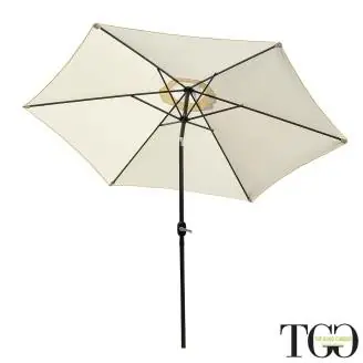 Sombrilla de exterior inclinable Amalfi 3x3 en aluminio con base