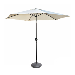 Sombrilla basculante de aluminio Amalfi 3x3 con base incluida