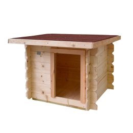 Caseta para perros de madera para exterior LAILA 77x60 cm