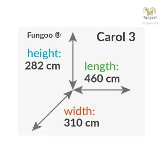 Tobogán, columpio y escalada de madera Fungoo® Carol 3 gris de madera para jardín
