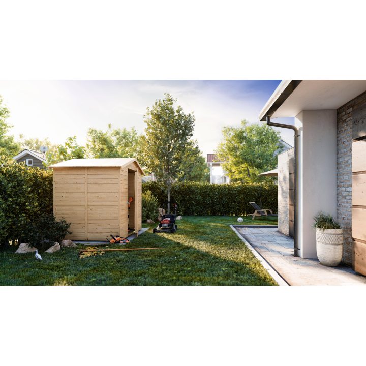 Caseta de jardín de madera Lady Small 2 x 1,7 m personalizable, 19 mm