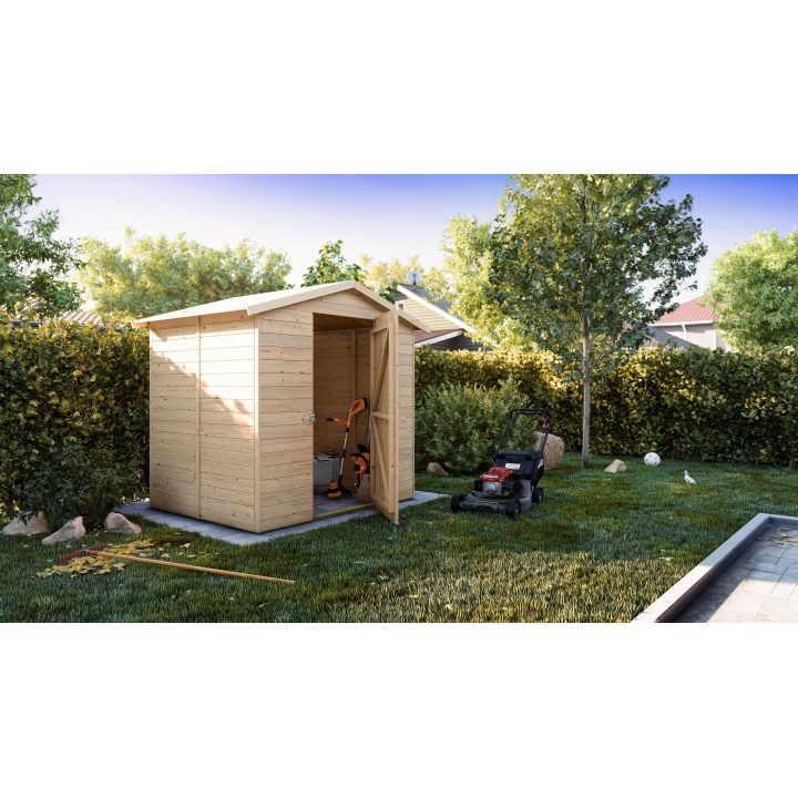 Caseta de jardín de madera Lady Small 2 x 1,7 m personalizable, 19 mm