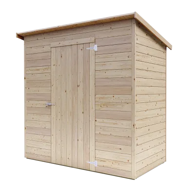 Caseta de jardín de madera adosada Lady 2 x 1 m personalizable, 19 mm