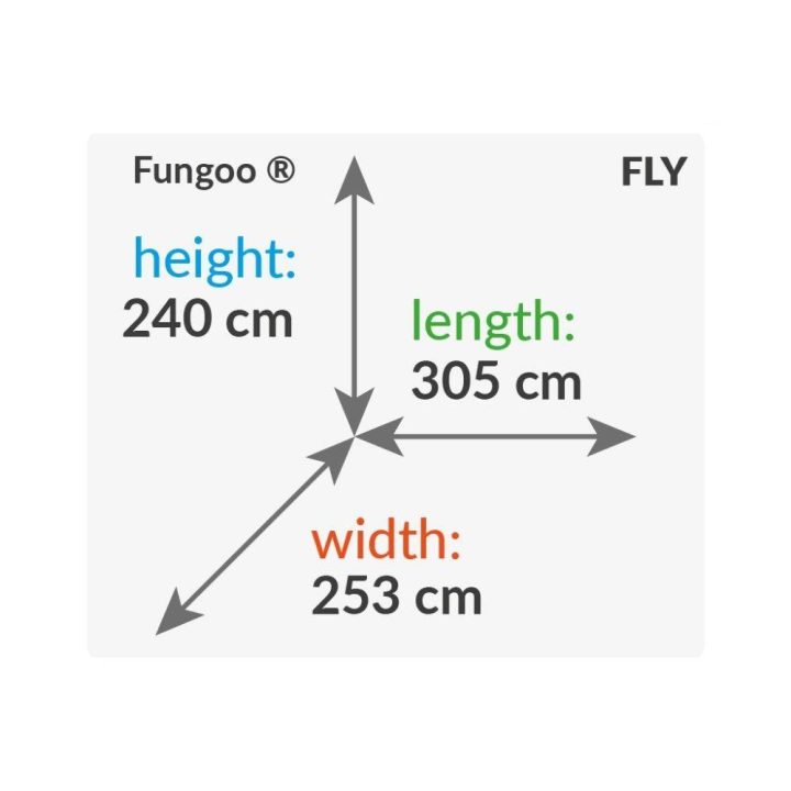 Columpio de madera Fungoo FLY 2.0, juguete de jardín de madera