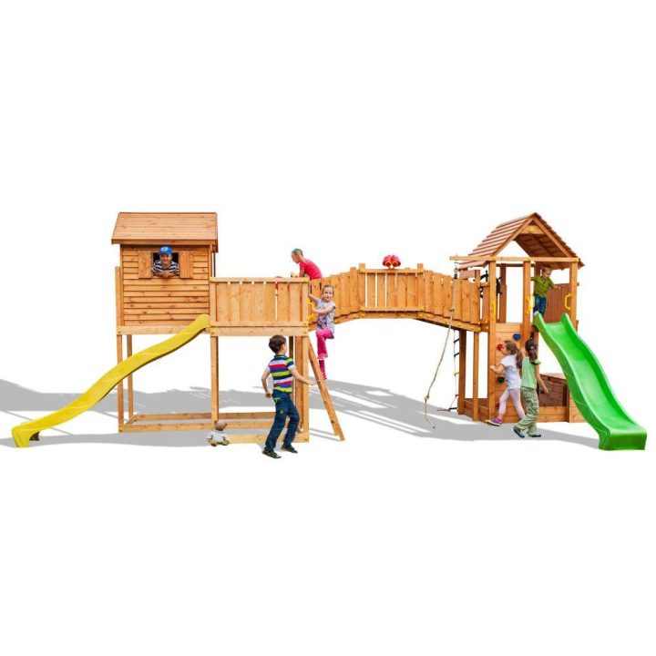 MAXI SET Fungoo PLAZA TAMAÑO con dos casas y puente