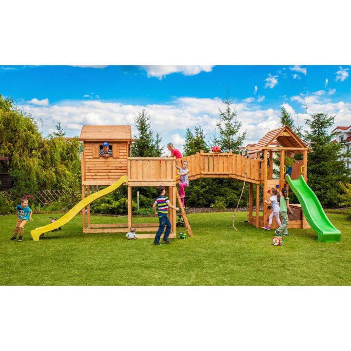 MAXI SET Fungoo PLAZA TAMAÑO con dos casas y puente