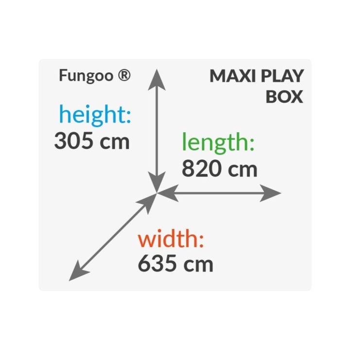 MAXI SET Fungoo PLAY BOX Mi FORTALEZA LATERAL Toybox Rainbow Move