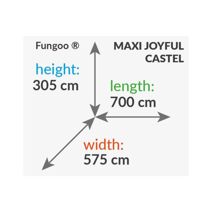 MAXI SET Fungoo JOYFUL CASTEL Mi SPACE_XL FORTALEZA Toybox Arcoiris