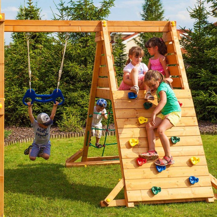 Parque infantil de madera para jardín Fungoo My_SPACE_XL Spider