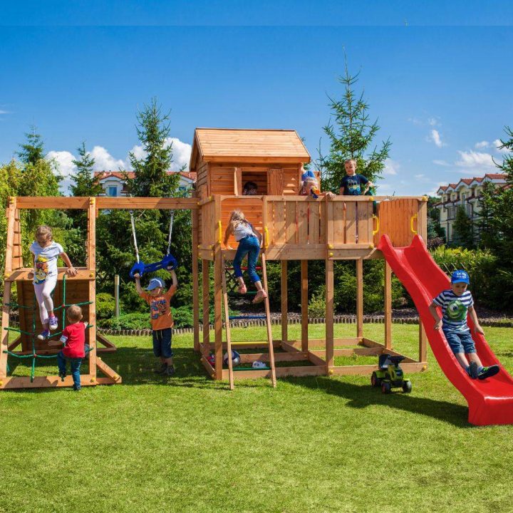 Parque infantil de madera para jardín Fungoo My_SPACE_XL Spider