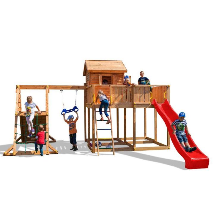 Parque infantil de madera para jardín Fungoo My_SPACE_XL Spider