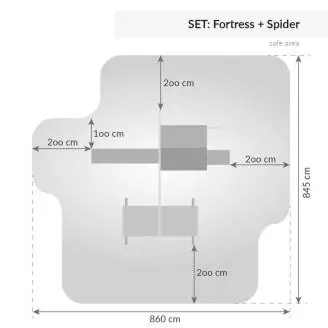 Parque infantil de madera Fungoo FORTRESS Spider