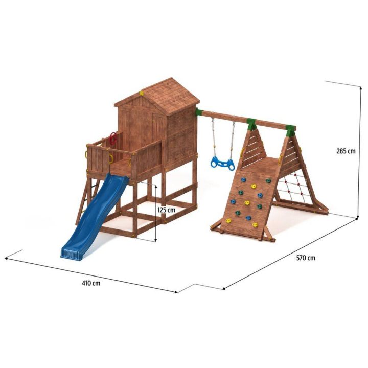 Fungoo My HOUSE Spider Playground Color Madera