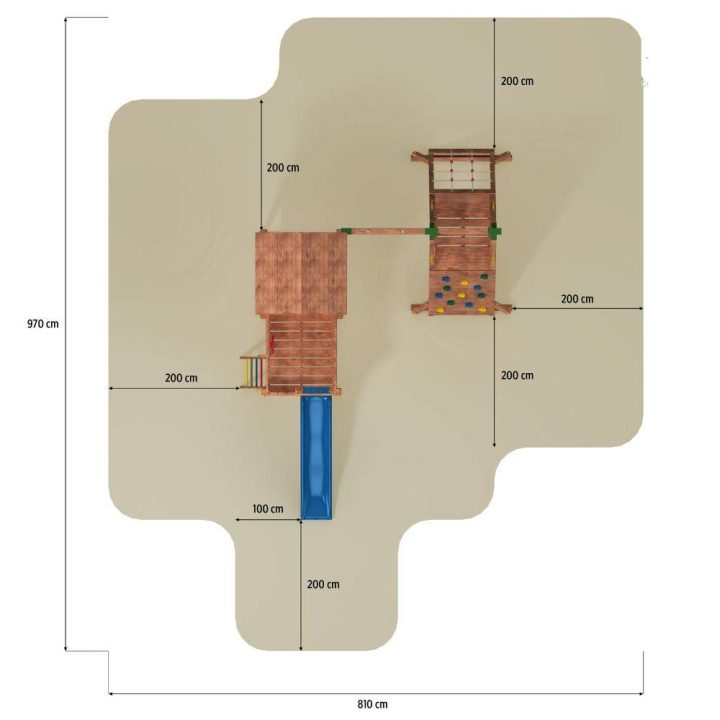 Fungoo My HOUSE Spider Playground Color Madera
