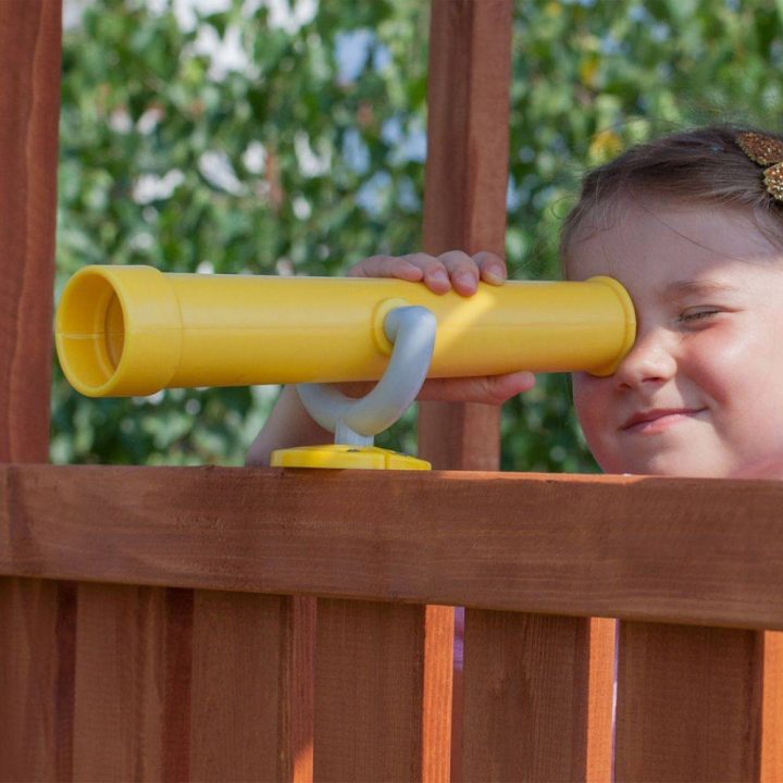 Casita de jardín infantil con tobogán Fungoo SET GIANT MOVE BEACH