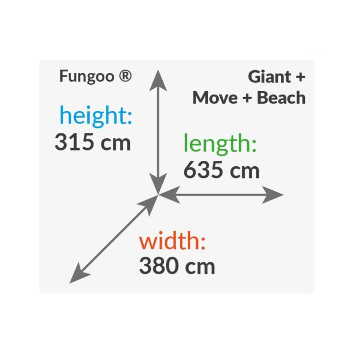 Casita de jardín infantil con tobogán Fungoo SET GIANT MOVE BEACH