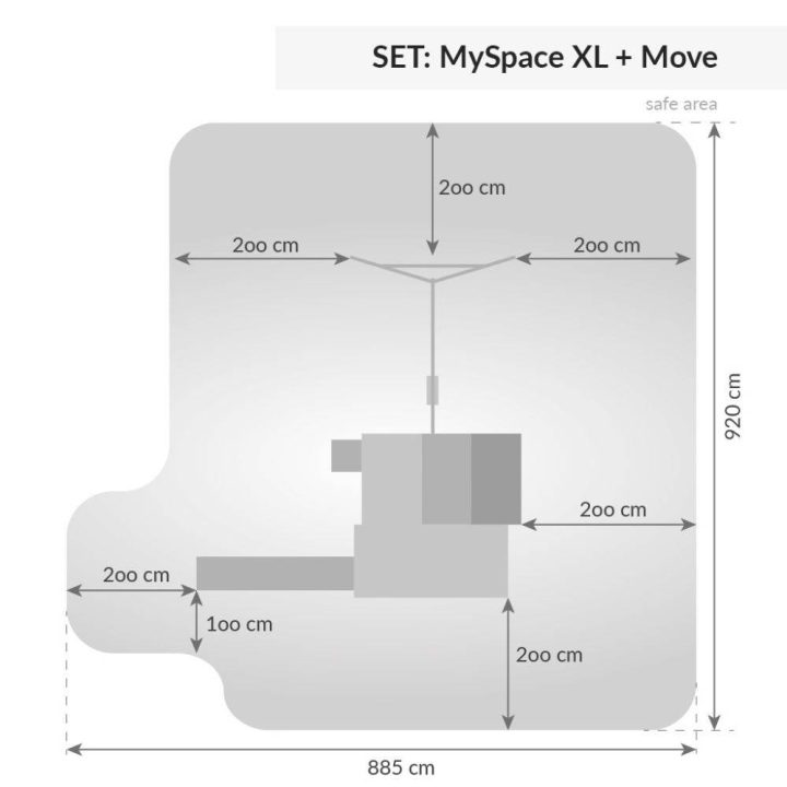 Parque infantil de madera Fungoo My SPACE XL Move