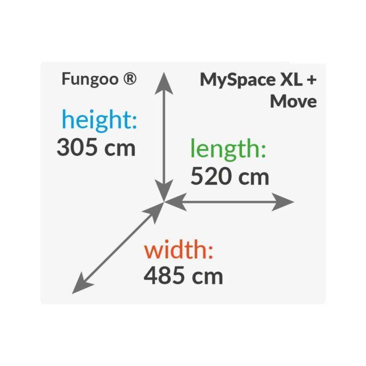 Parque infantil de madera Fungoo My SPACE XL Move