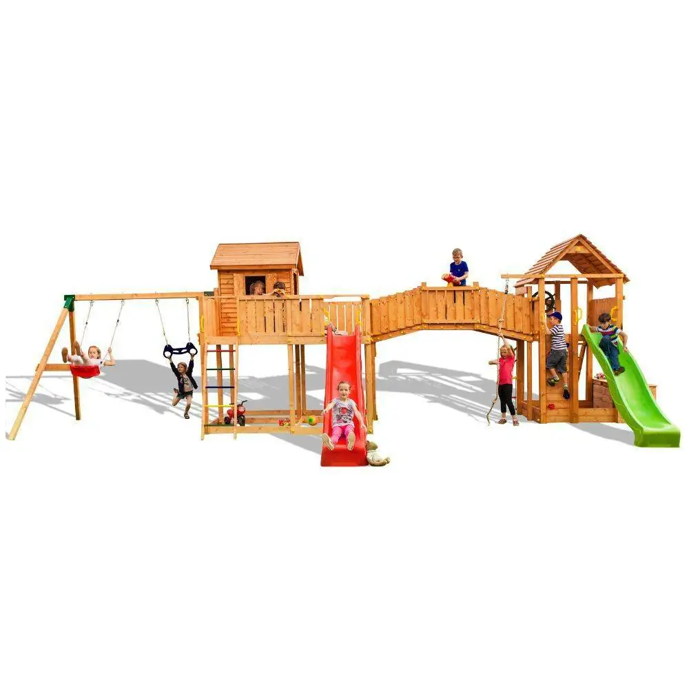 Maxi juego de madera Fungoo SMILE FARM parque infantil para jardín