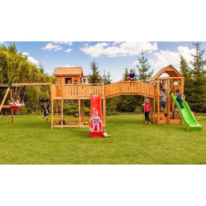 Maxi juego de madera Fungoo SMILE FARM parque infantil para jardín