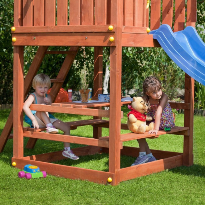 Parque infantil con columpio y casa de setas FLOPPI juegos de jardín de madera