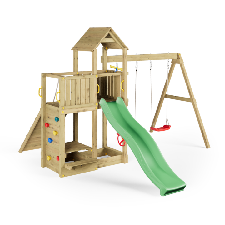 Parque infantil con columpio y casa de setas FLOPPI juegos de jardín de madera