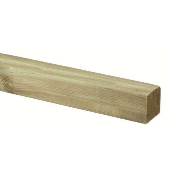 Listón de madera impregnado en autoclave de 4,5x4,5x200 cm