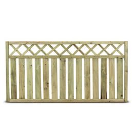 Valla recta de madera Ares 180 x 90 cm color natural