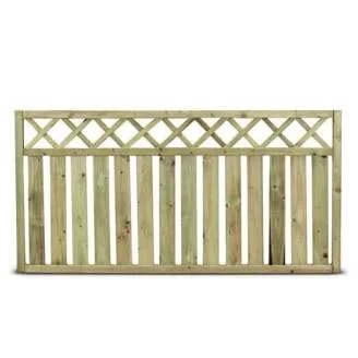 Valla recta de madera Ares 180 x 90 cm color natural