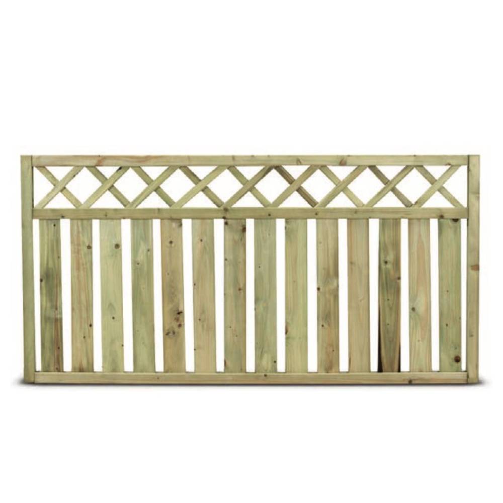 Valla recta de madera Ares 180 x 90 cm color natural