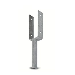 Soporte de hormigón en forma de U de 12 cm para anclaje de postes