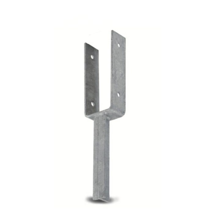 Soporte de hormigón en forma de U de 12 cm para anclaje de postes