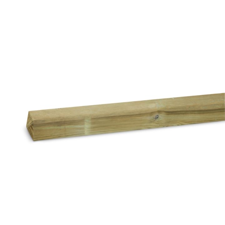 Poste de 9x9x120 cm en madera impregnada en autoclave con cabeza de diamante
