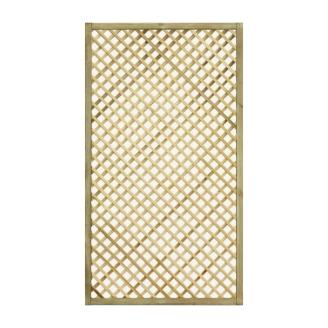 Celosía de madera Gaia S 90x180 cm | Malla diagonal | Tratada en autoclave