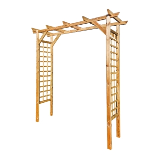 Pérgola para rosales 210x49x220 cm en madera tratada en autoclave